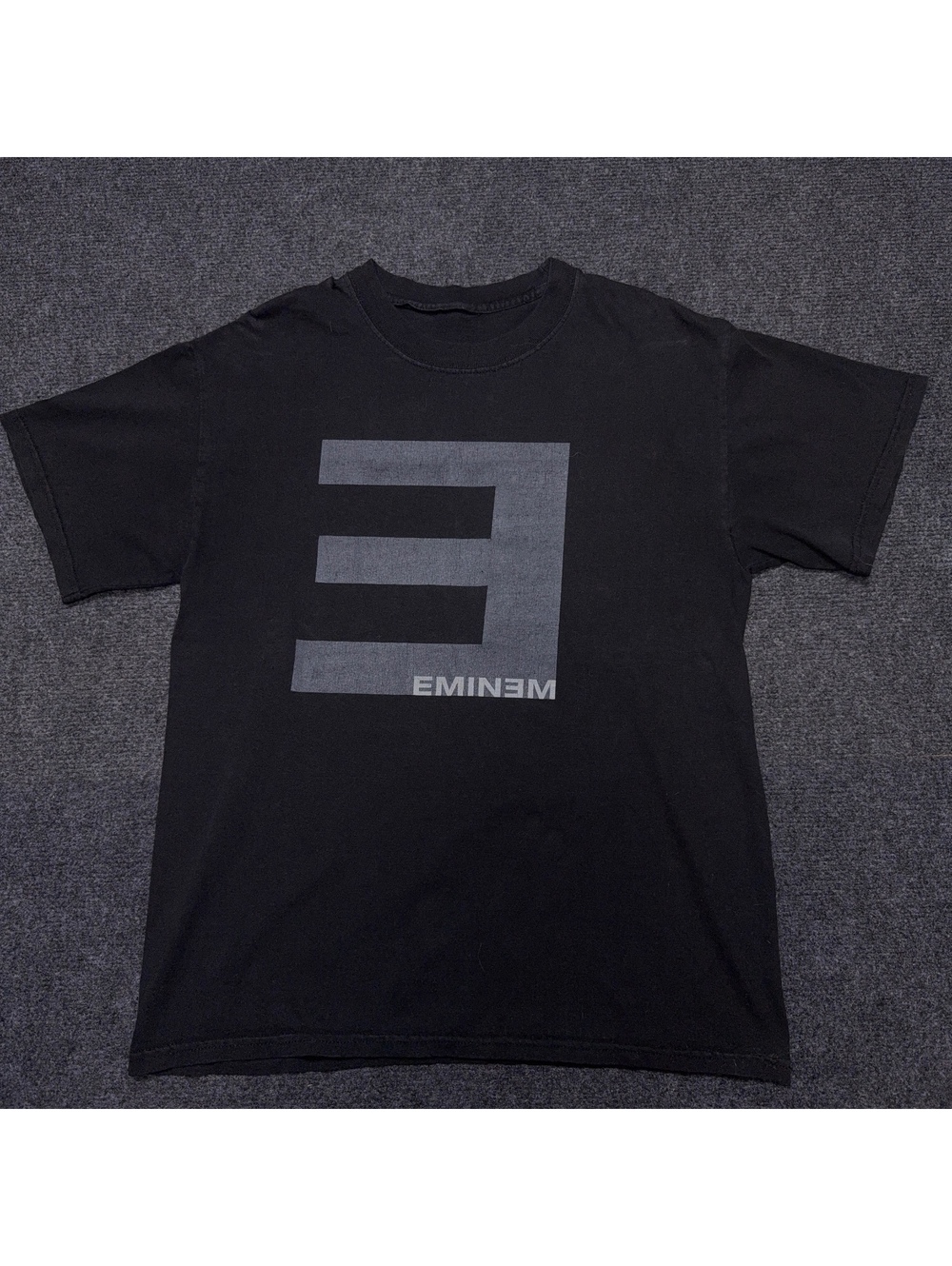 Eminem E Logo T Shirt M Black Hip Hop Rap Graphic Band Tee